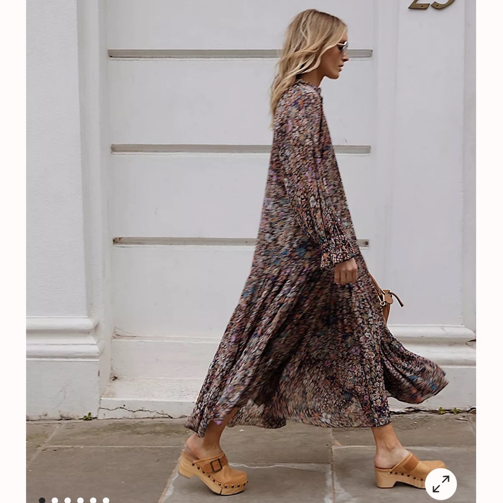 Free People floral maxi dress sz S